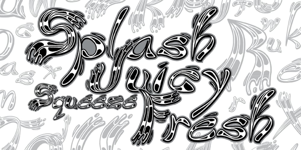 Fresh Squeezed font