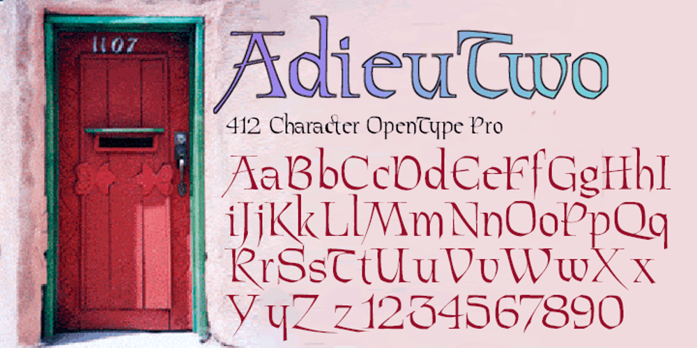 Adieu Two Pro font