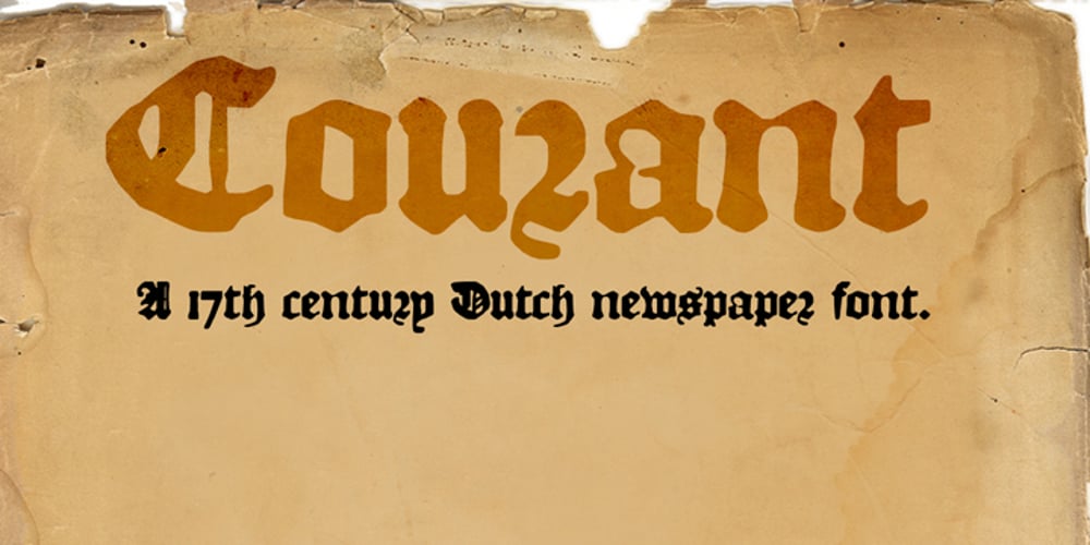 Courant font