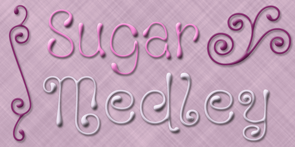 Sugar Medley font