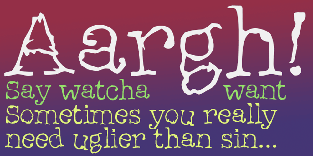 Aargh! font