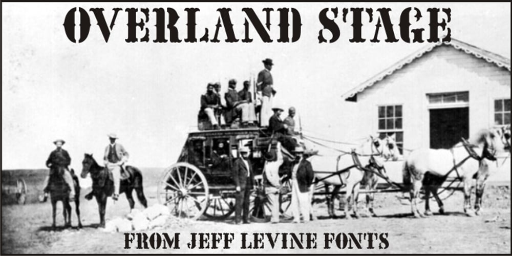 Overland Stage JNL font
