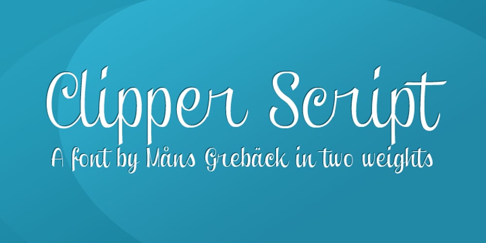 Clipper Script font