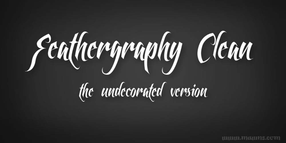 Feathergraphy Clean font