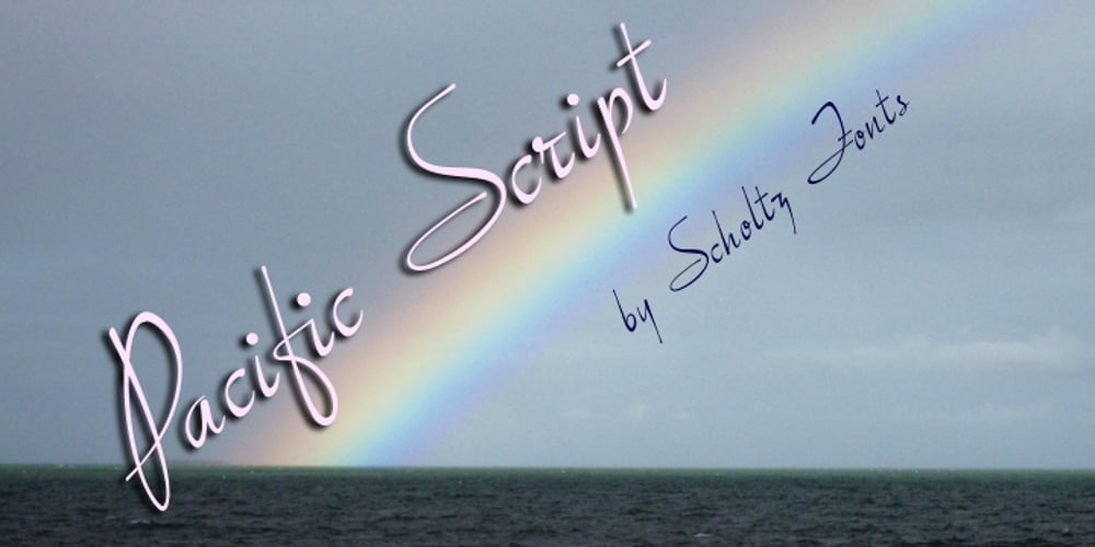 Pacific Script font