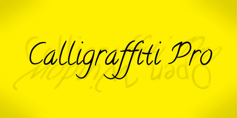 Calligraffiti Pro font