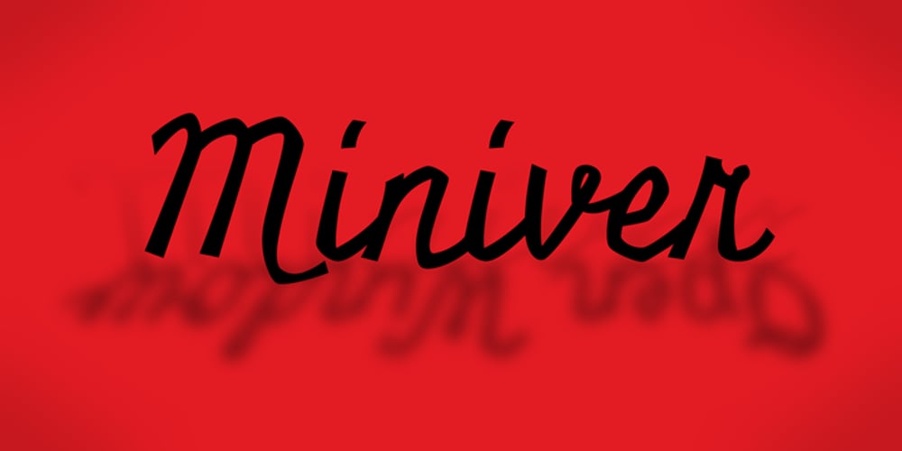 Miniver Pro font