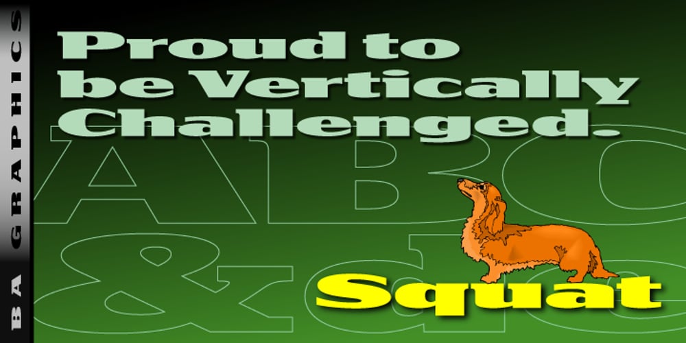 Squat font