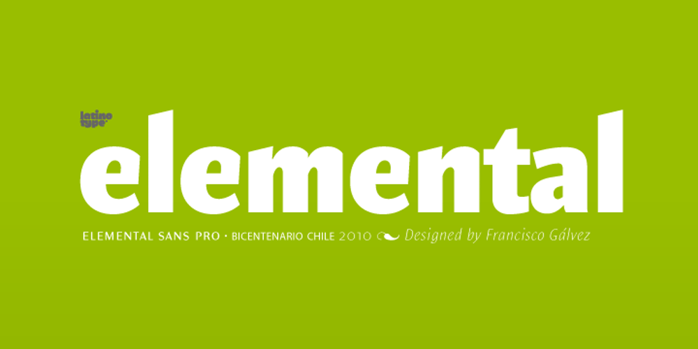 Elemental Sans Pro font