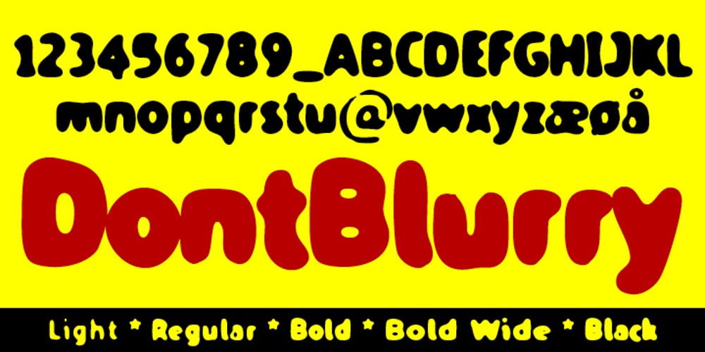 TPG DontBlurry font