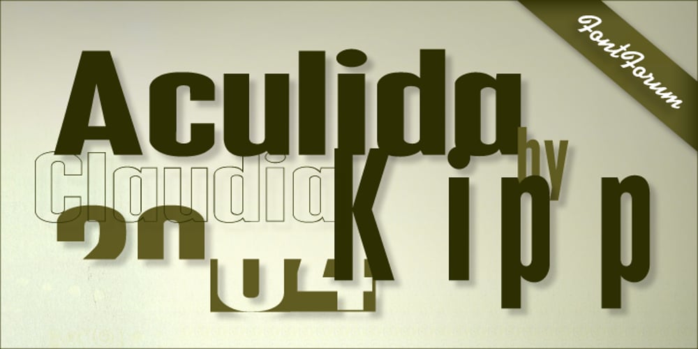 Aculida font