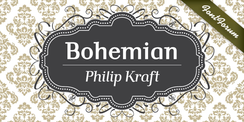 Bohemian font