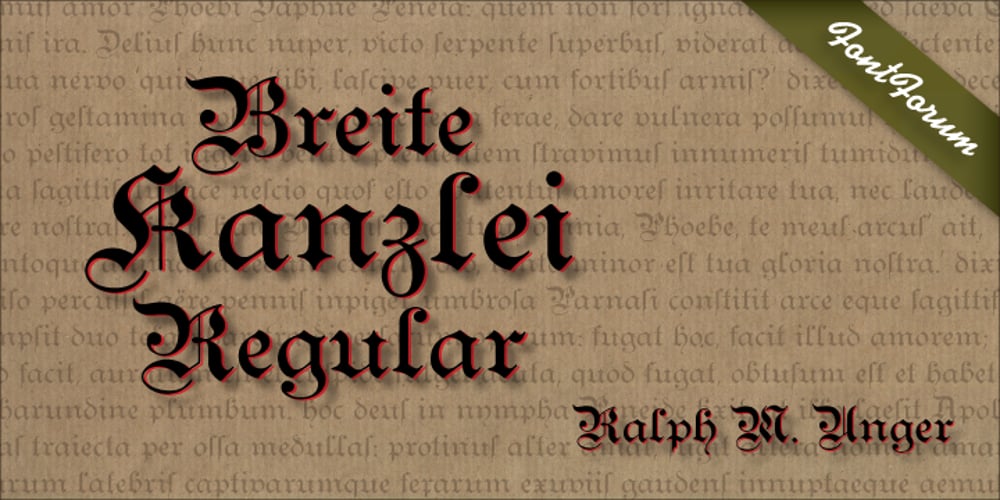 Breite Kanzlei font