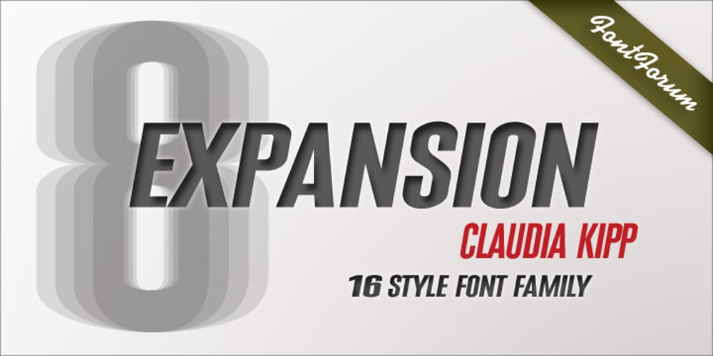 Expansion font