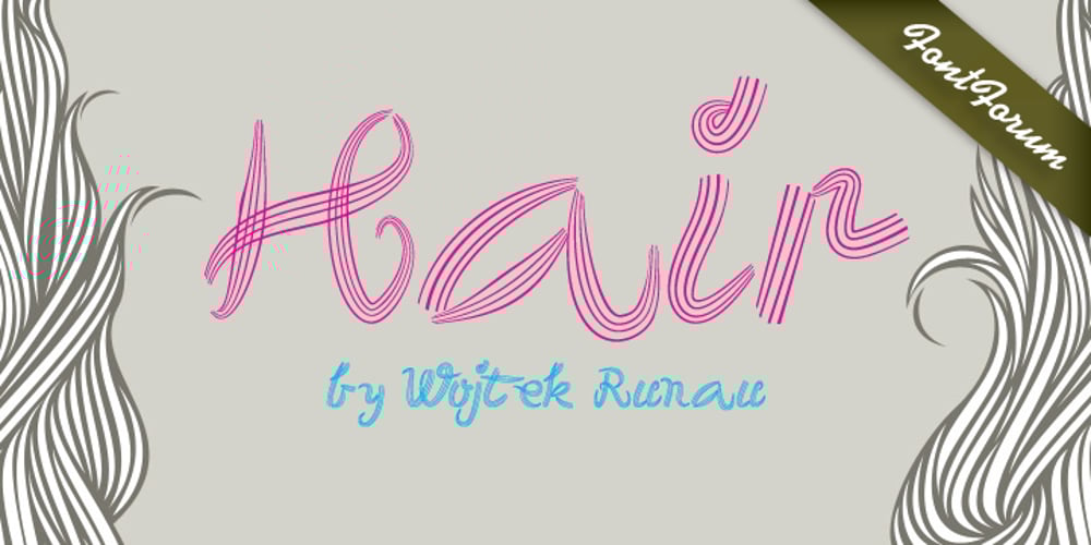Hair font
