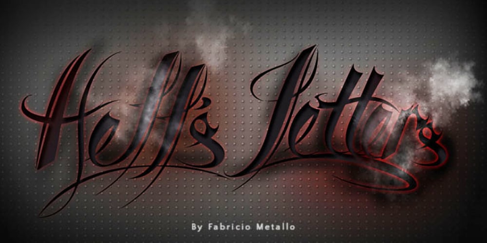 Hell’s Letters font