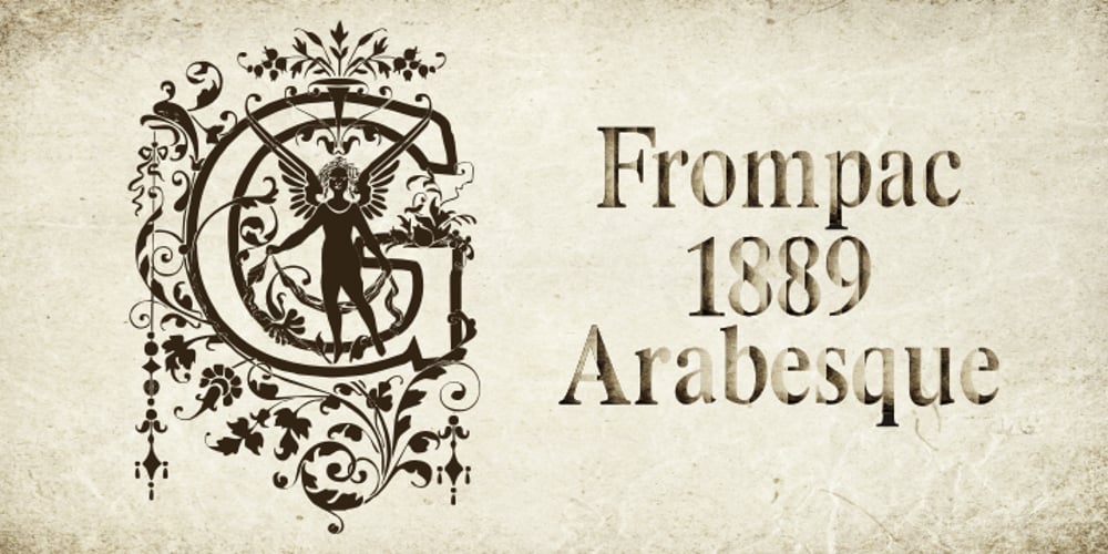 Frompac 1889 Arabesque font