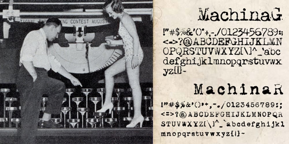 Machina font