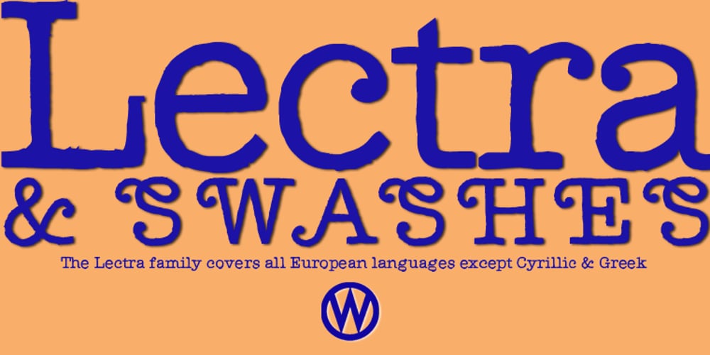 Lectra font
