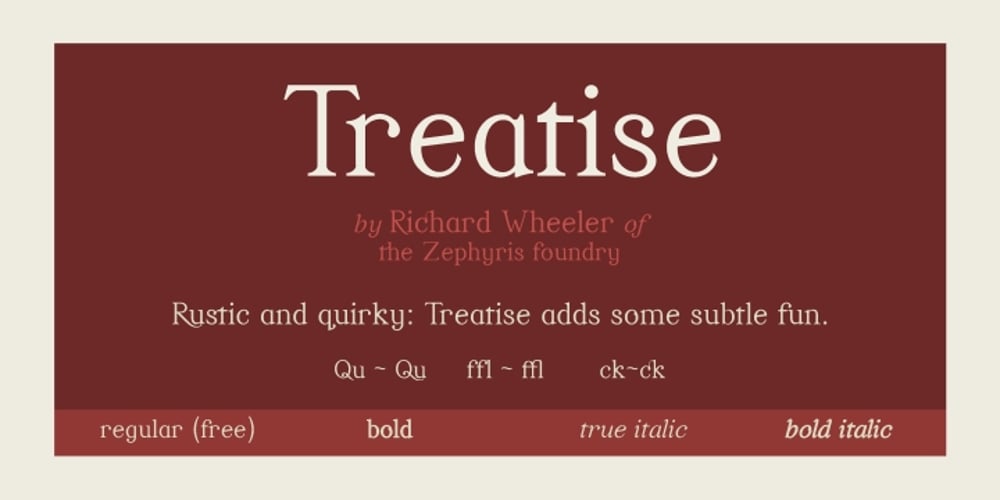 Treatise font