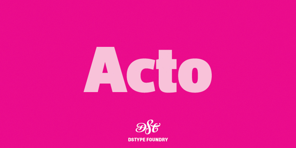 Acto font