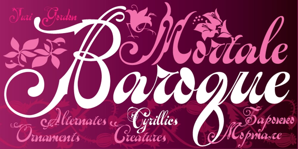 Baroque Mortale font
