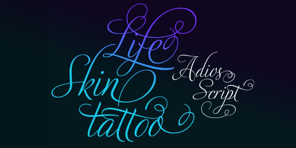 Adios Script Pro font
