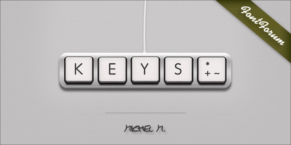 Keys font