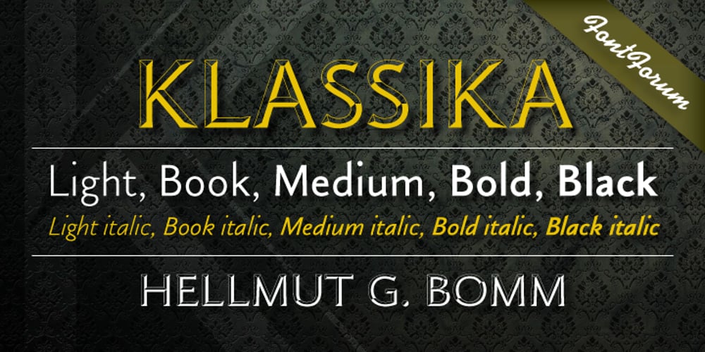 Klassika font