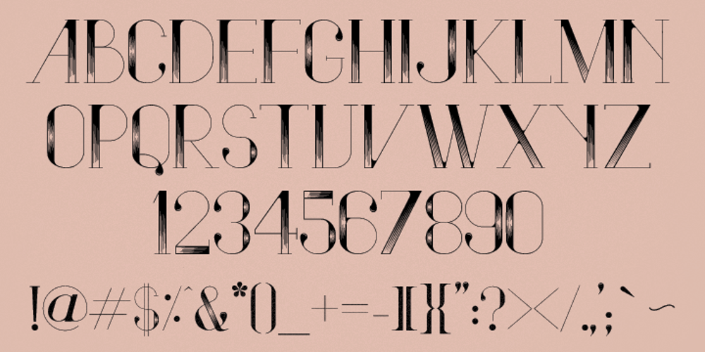 Vindeco font