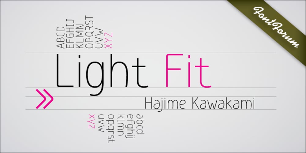 Light Fit font