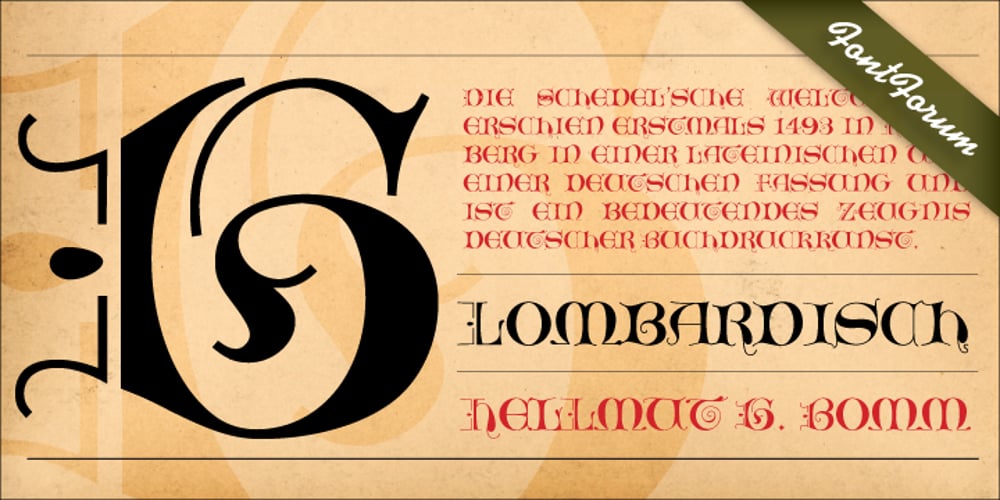 Lombardisch font