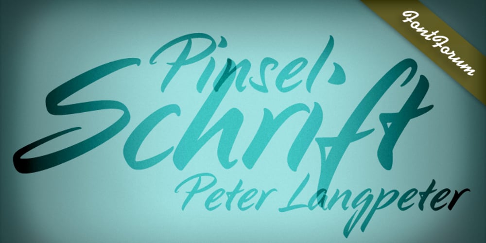 Pinselschrift font