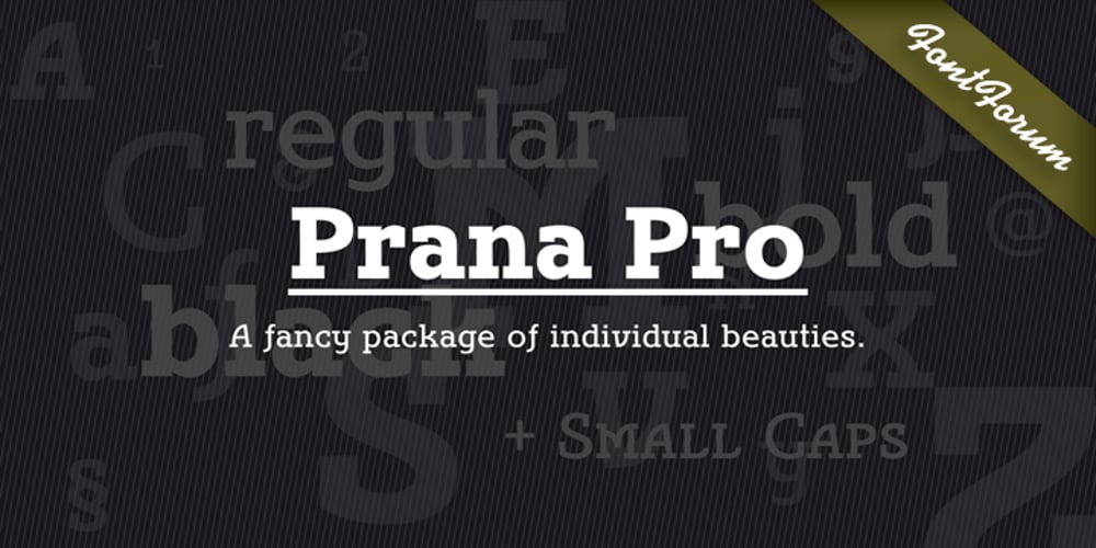 Prana Pro font