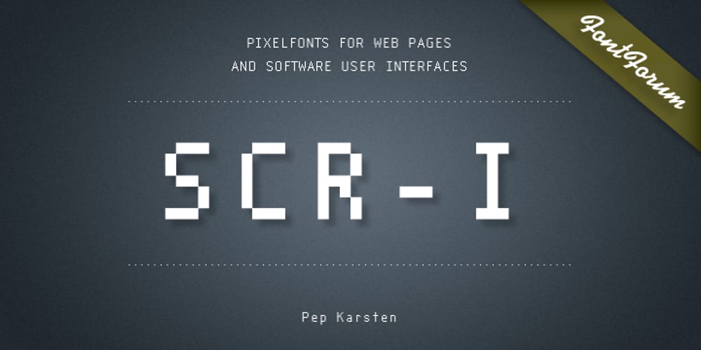 SCR-I font