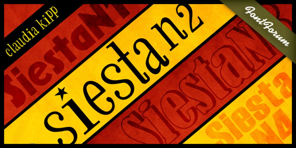 Siesta font