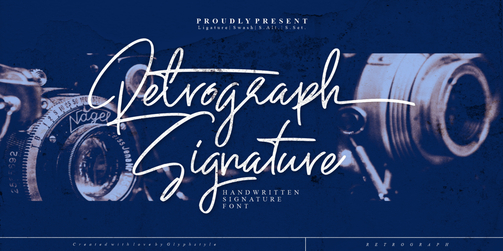 Retrograph font