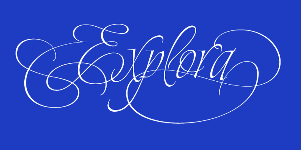 Explora font