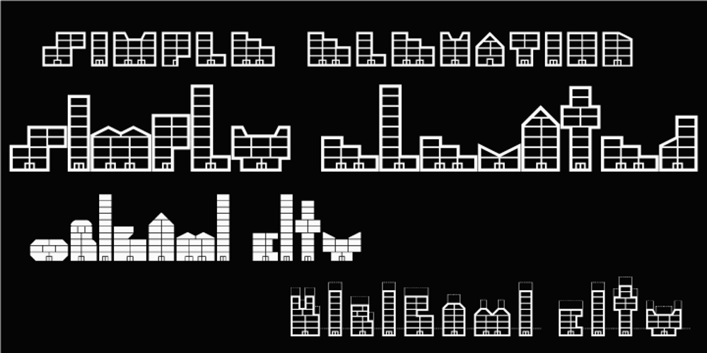 Simple Elevation font