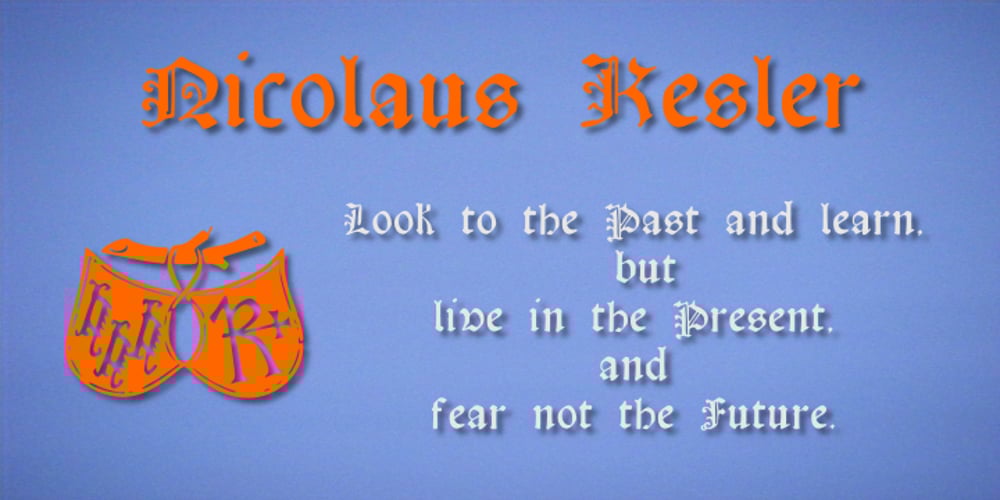 Nicolaus Kesler font