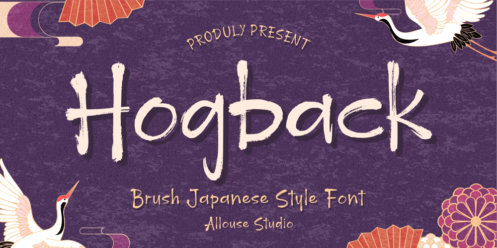 Hogback font