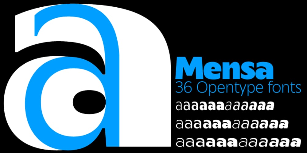 Mensa font