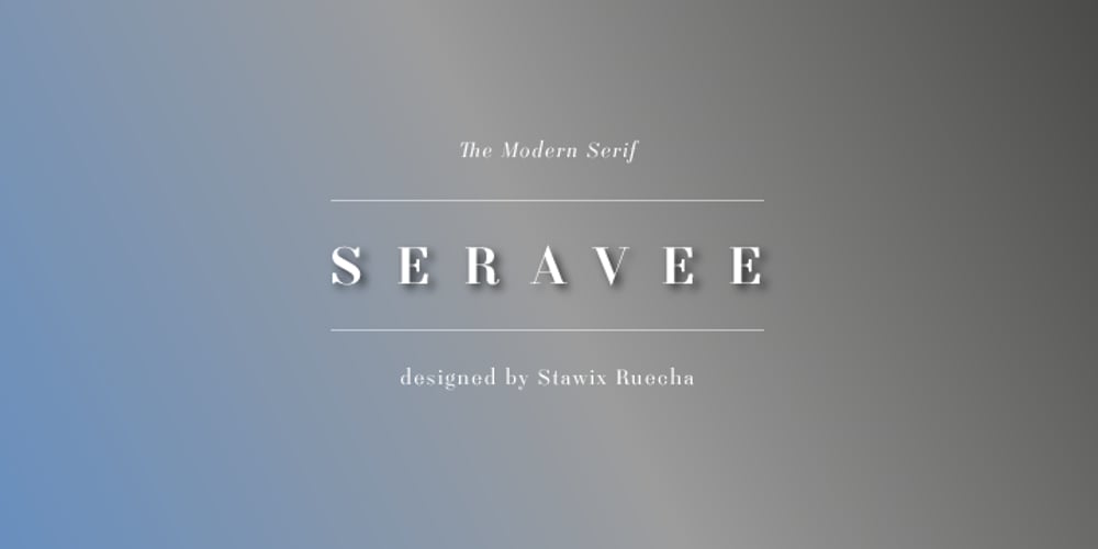 Seravee font