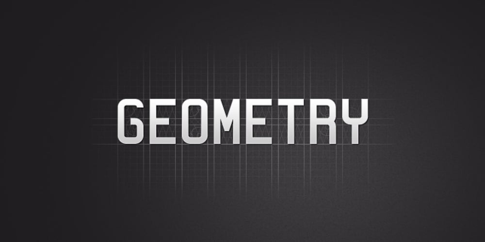 Geometry font
