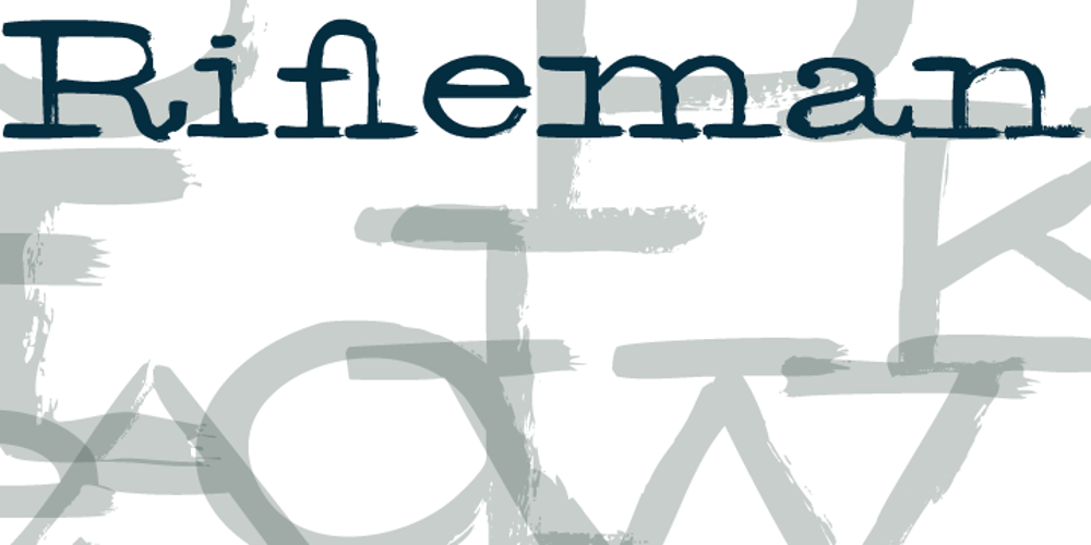 Rifleman font