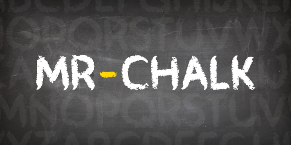 Mr Chalk font