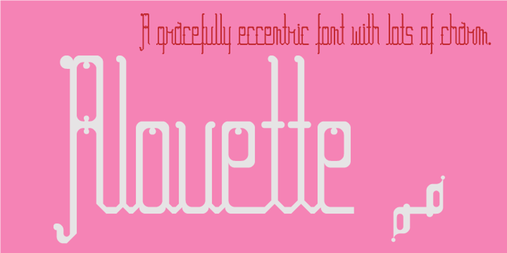 Alouette font