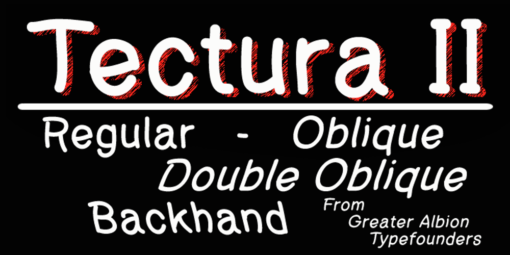 Tectura II font