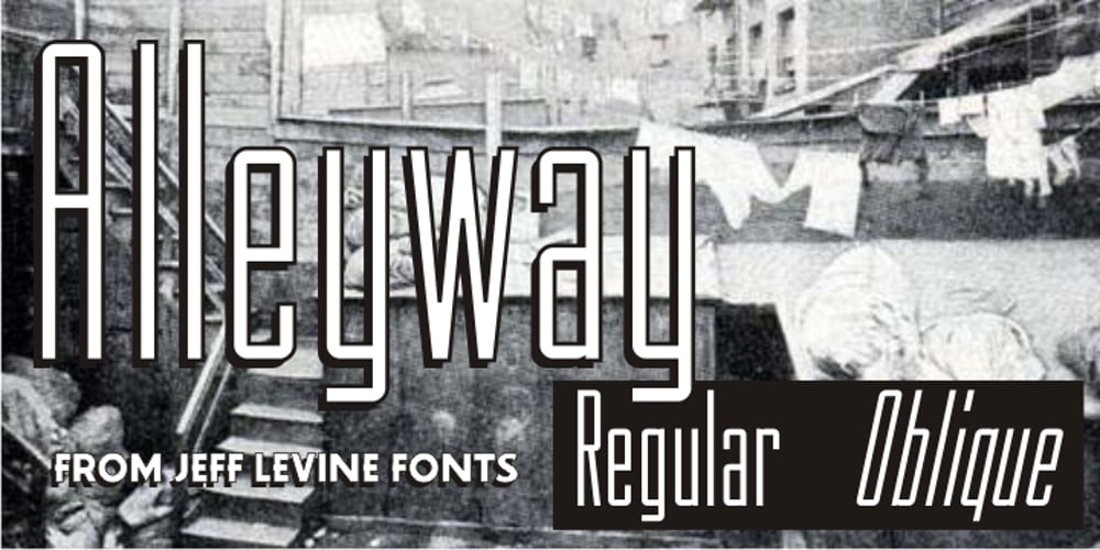 Alleyway JNL font