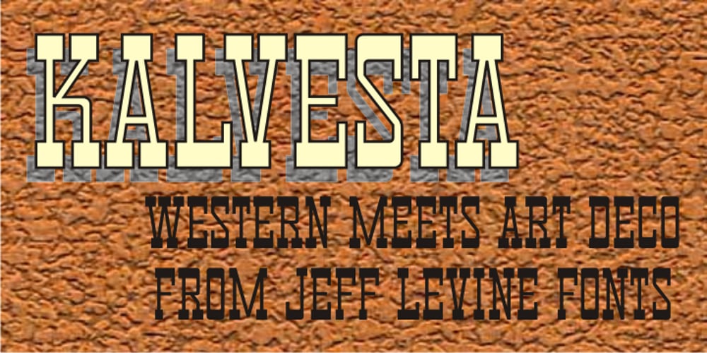 Kalvesta JNL font